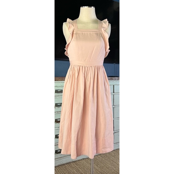 Ulla Johnson Willa Pinafore Midi Dress 2 - Picture 10 of 12